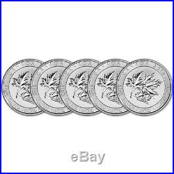 2015 Canada Silver SuperLeaf (1-1/2 oz) $8 BU (1.5 oz) Five 5 Coins