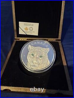 2015 Coin, Canada Coin, 250 Dollar, In the Eyes of the Cougar, 1 Kg Pure Silver
