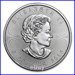 2015 Coin, Canada Coin, 5 Dollars Coin, Silver Maple Leaf Coin, (10 pcs)