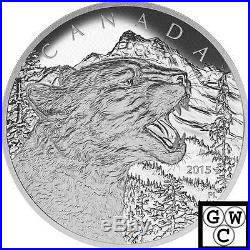 2015 Half-Kilo'Growling Cougar' $125 Silver Coin. 9999 Fine (17009)