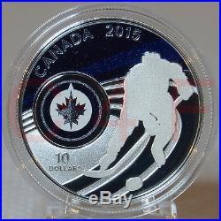2015 NHL Hockey Canadian Teams $10 Pure Silver Complete 7-Coin Collection&Bonus