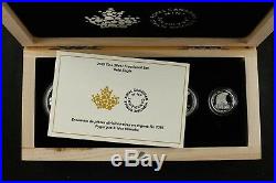 2015 Royal Canada Mint Silver Fractional Set Bald Eagle 4 Coins Total Coa Inc