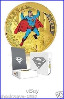 2015 SUPERMAN Gold & Silver COMPLETE 9 Coin Set NO TAXES! & NO DUTY FEES! CANADA
