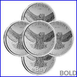 2015 Silver 1 oz Canada Birds of Prey Great Horned Owl (5 Coins)