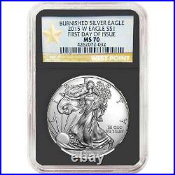2015-W Burnished $1 American Silver Eagle NGC MS70 FDI WPS Label Retro Core | Canada Coin Silver
