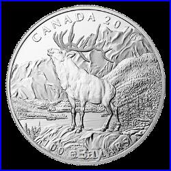 2016 $100 CANADA Elk, FINE. 9999 SILVER COIN (OGP/COA)