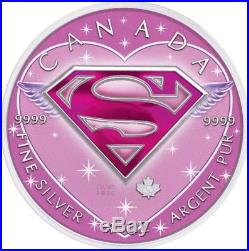 2016 1 Oz Silver 5$ SAN VALENTINE'S SUPERMAN Coin