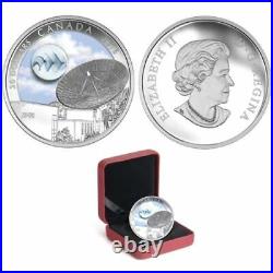2016 1oz Pure Silver Coin $20 The Universe Glow-in-the-Dark Glass with Silver
