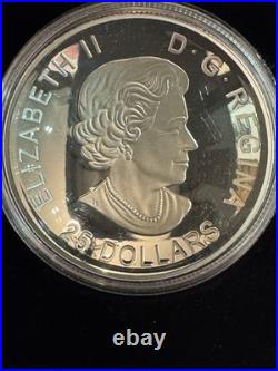 2016 1oz SILVER $25 CANADIAN COIN. 125TH ANNIV OF THE INVENTION OF BASKETBALL