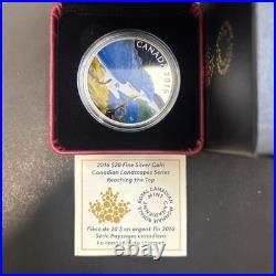 2016 $20 Canadian Landscapes Reaching the Top Pure Silver Coin