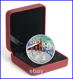 2016 $20 Canadian Landscapes Ski Chalet 1 oz Pure Silver Coin