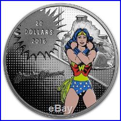 2016 $20 DC Comics Originals Wonder Woman AMAZING AMAZON. 9999 Fine Silver Coin