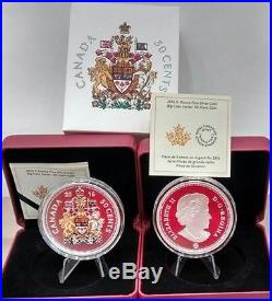 2016 5OZ Pure Silver Proof 50Cent Big Coin Canada Coat of Arms. Mintage 1500