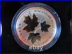 2016 A HISTORIC REIGN Pure Silver Maple Fractional Coin Set RCM Canada