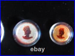 2016 A HISTORIC REIGN Pure Silver Maple Fractional Coin Set RCM Canada