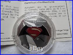 2016 Batman V Superman 9 Coin Set with (1) Gold Coin (7)Silver & Lenticular Coin