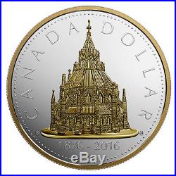 2016 Canada Library Of Parliament Renewed 2 Oz Fine Silver Coin Coa # 888/2500