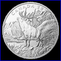 2016 Canada $100 for $100 the Noble Elk 1oz Fine Silver coin. 9999