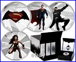 2016 Canada 1/2 oz Silver $10 Batman v Superman Dawn of Justice ALL 4 coins