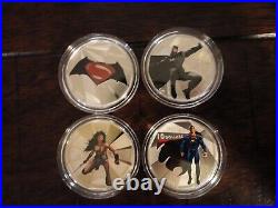 2016 Canada 1/2 oz Silver $10 Batman vs Superman Dawn of Justice 4 Coin Set