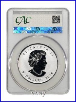 2016 Canada 1 oz. 9999 Fine Silver Reverse Proof Maple Leaf CAC SP66 Panda Privy