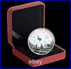 2016 Canada 1 oz Fine Silver Coin, Venetian Murano Glass, Angel