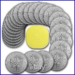 2016 Canada 1 oz Silver Maple Leaf Coins BU (Lot, Roll, Tube of 25) SKU #95430