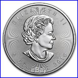 2016 Canada 1 oz Silver Maple Leaf Coins BU (Lot of 100, Four Rolls / Tubes)