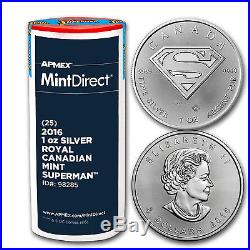 2016 Canada 1 oz Silver SUPERMAN (25-Coin MintDirect Tube)