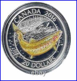 2016 Canada $20 1oz Fine Silver Salmonids 3 Coin Set #12-10