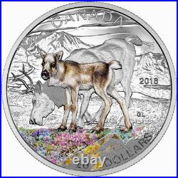 2016 Canada $20 Baby Animals Caribou 1 Ounce Pure Silver Coin