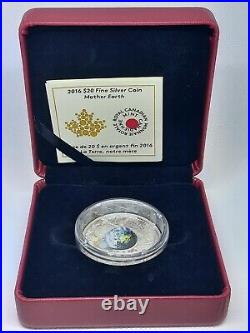 2016 Canada $20 Fine Silver Coin 99.99% Mother Earth