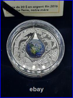 2016 Canada $20 Fine Silver Coin 99.99% Mother Earth