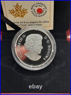 2016 Canada $20 Fine Silver Coin 99.99% Mother Earth