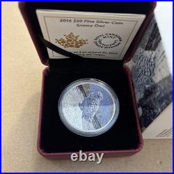 2016 Canada $20 Fine Silver Coin Snowy Owl