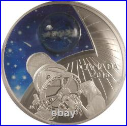 2016 Canada $20 Fine Silver Coin The Universe Glow-In-Dark Glass with Opal