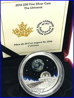 2016 Canada $20 Fine Silver Coin The Universe with Borosilicate Glass