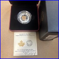 2016 Canada $20 Majestic Maple Leaves with Drusy Stone Fine Silver Coin