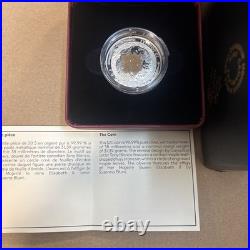 2016 Canada $20 Majestic Maple Leaves with Drusy Stone Fine Silver Coin