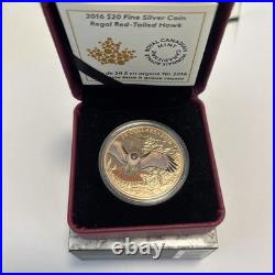 2016 Canada $20 Regal Red-Tailed Hawk 1 oz Fine Silver Coin
