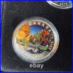 2016 Canada $20 Wildlife Series 5-Coin Set Colorized with Wood Case & 1 COA Only 2016 Canada $20 Wildlife Series 5-Coin Set Colorized with Wood Case & 1 COA Only