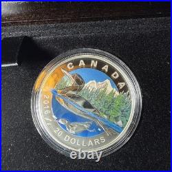 2016 Canada $20 Wildlife Series 5-Coin Set Colorized with Wood Case & 1 COA Only