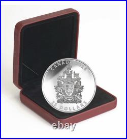 2016 Canada $25 Coat of Arms Piedfort 99.99% Silver coin HAS TONING