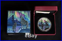 2016 Canada 2 oz Silver $30 Northern Lights in the Moonlight Coin