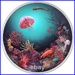 2016 Canada $30 Pure Silver Coin Illuminated Underwater Reef