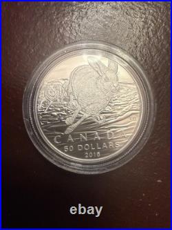 2016 Canada $50 Arctic Hare 1 oz. 9999 Silver Coin Royal Canadian Mint BU