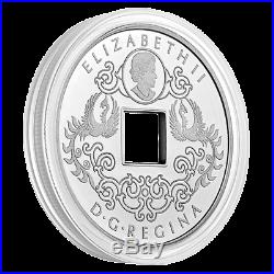 2016 Canada $8 Silver Proof Tiger and Dragon Yin and Yang Square Hole Coin (OGP)