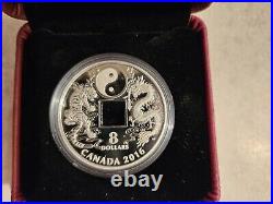 2016 Canada $8 Tiger And Dragon Ying And Yang Fine Silver Coin