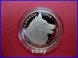 2016 Canada 9999 Silver Fractional Set Wolf Maple Leaf Coin
