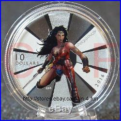 2016 Canada BATMAN v SUPERMAN Dawn of Justice Wonder Woman $10 Pure Silver Coin